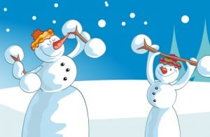 Snowmen working out